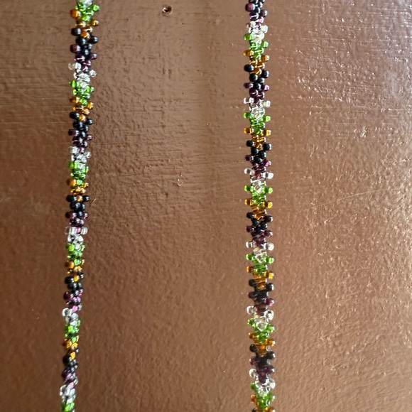 Beaded Chevron Fringe Change Purse - Picture 2 of 3
